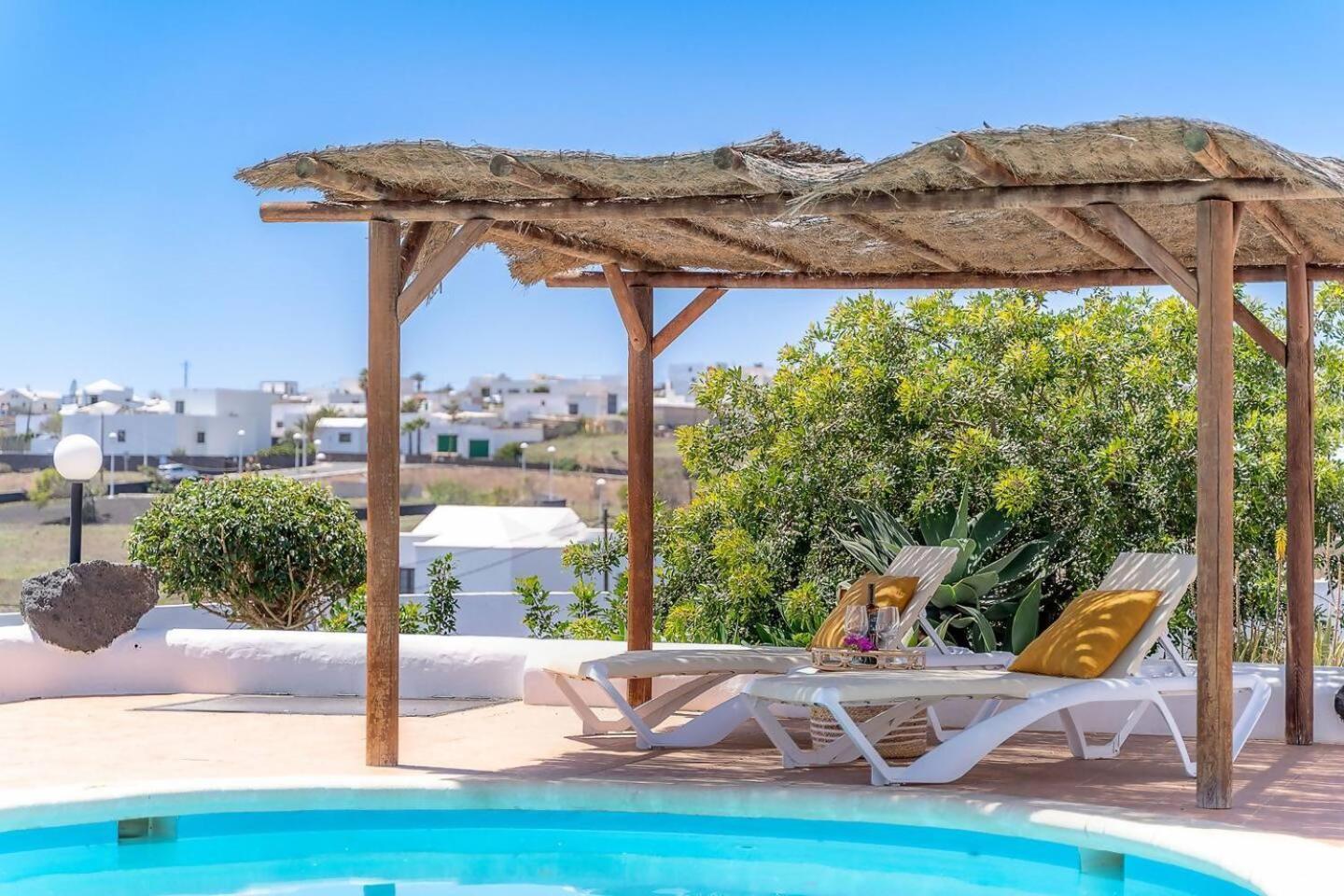 Amazing 3 Bedroom Ocean View With Pool Tías Exteriör bild